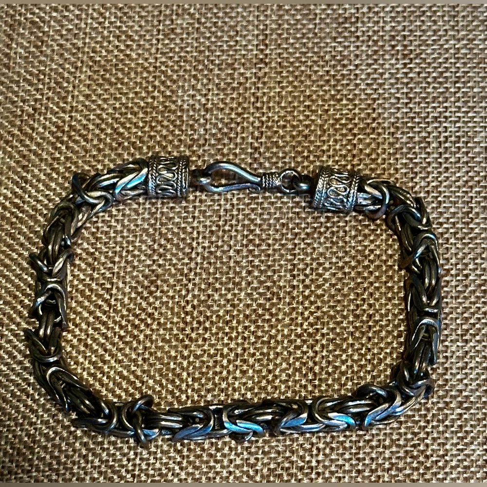 Silver Chain Link Men's Bracelet